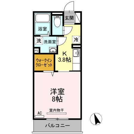 ウィルコート潮音町　C棟の間取り