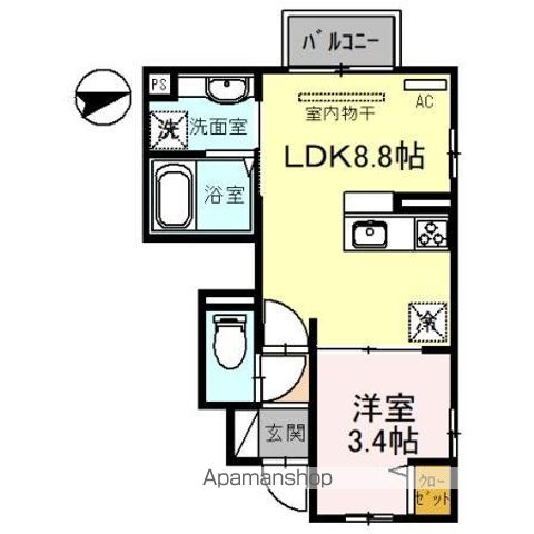 ＪＲ奈良線 城陽駅 徒歩6分 2階建 築4年の間取り写真