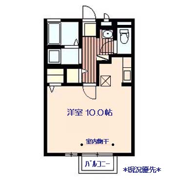 長野市篠ノ井会のアパートの間取り