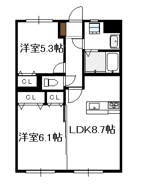 フローランテIIの間取り