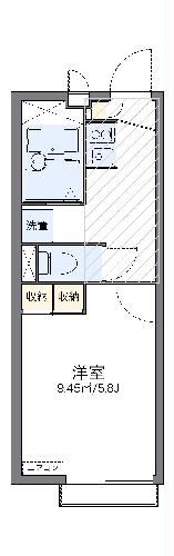 レオパレスサンハイツの間取り