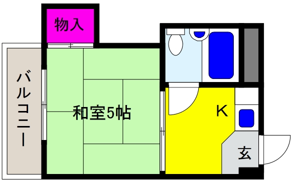 神戸市東灘区御影中町のマンションの間取り