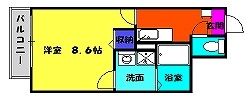 静岡県浜松市中央区浅田町（アパート）の賃貸物件の間取り