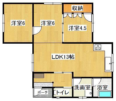 まんのう高木戸建２の間取り