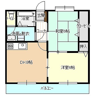 グリーンヒル花高Iの間取り