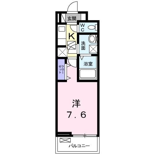 愛知県名古屋市北区清水３（アパート）の賃貸物件の間取り