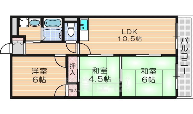 清風ハイツの間取り