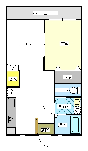 南埼玉郡宮代町笠原のアパートの間取り