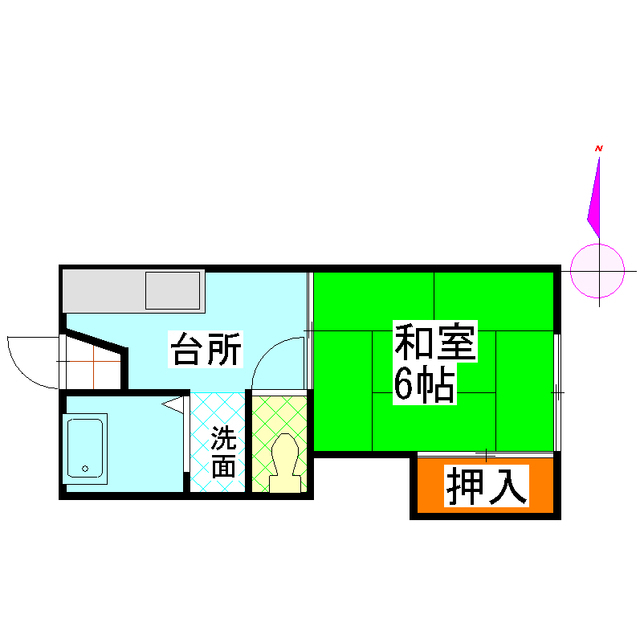 峠ハイツの間取り