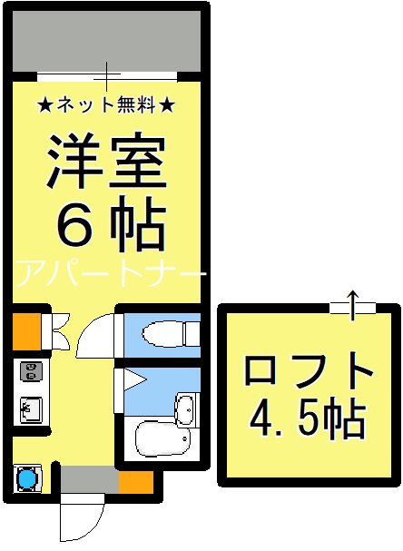 アップルハウス紫原Iの間取り