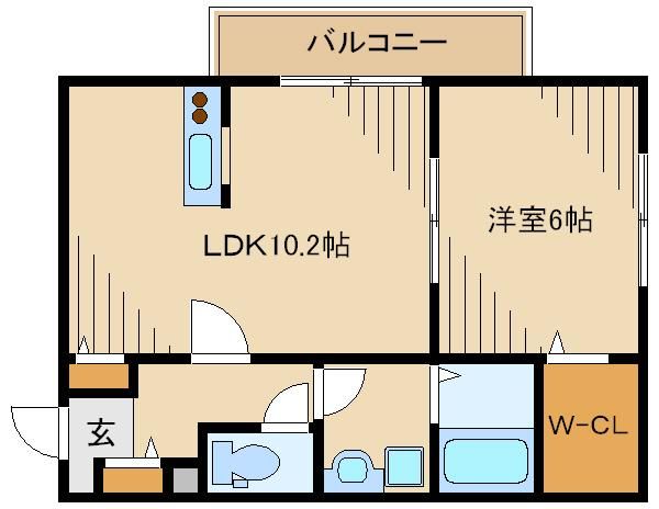 ヴィラ　フェリーチェの間取り