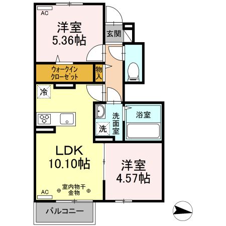 リッチmomoIIの間取り