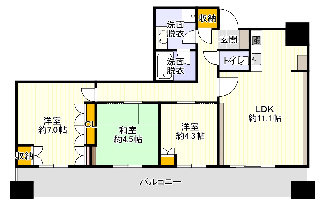 ザ・広島タワーの間取り