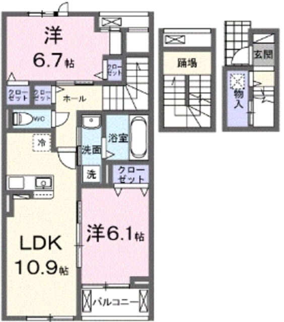 サニーフラットIの間取り