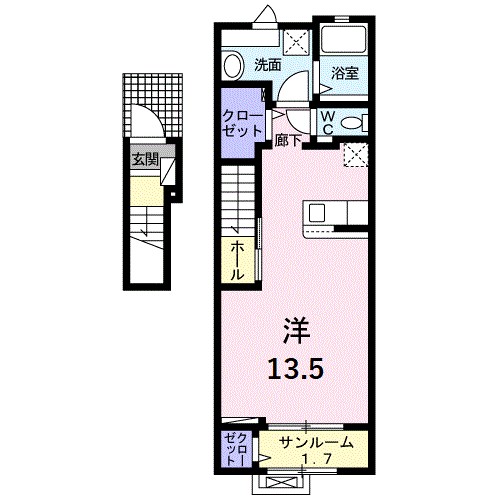 コロニラ　２１の間取り