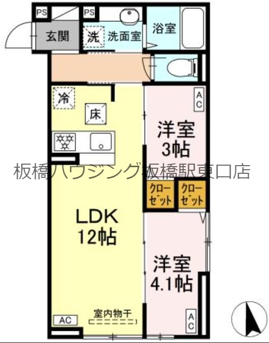 グラナーデ滝野川の間取り