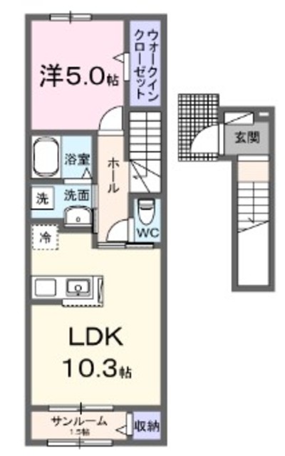 メゾンド ベル フォレの間取り