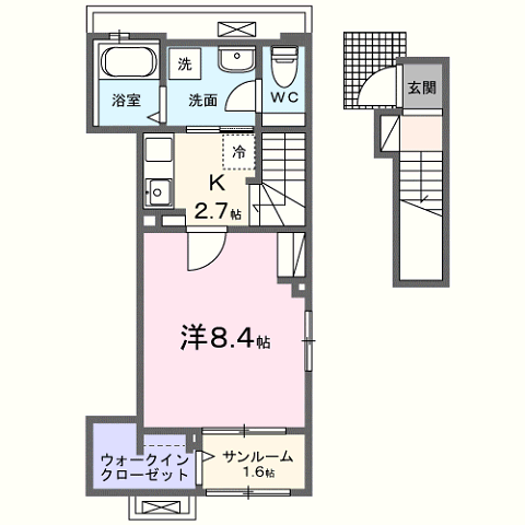 ソレアード　ヴィラの間取り