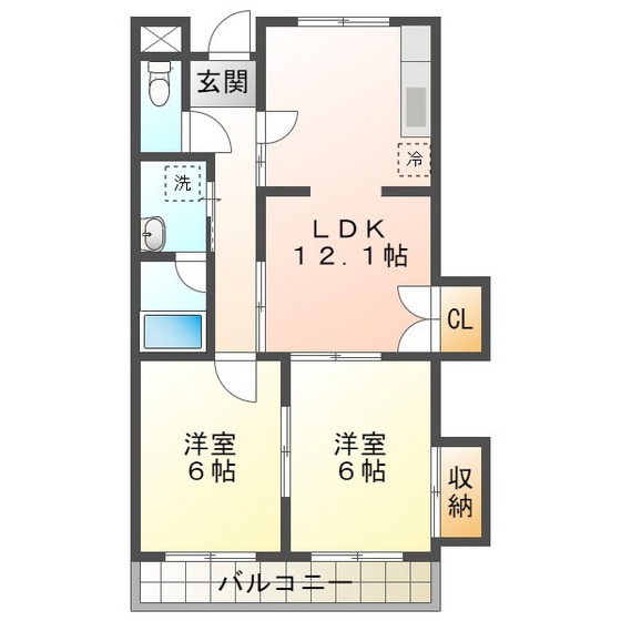 【メゾンドール裕豊の間取り】