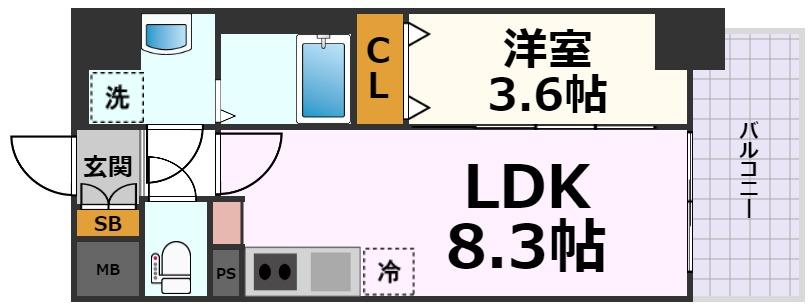 SOLメイクス浄心天神山の間取り