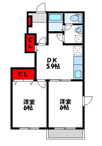 サンパティークIIIの間取り