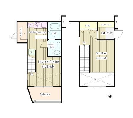 文京区西片のマンションの間取り