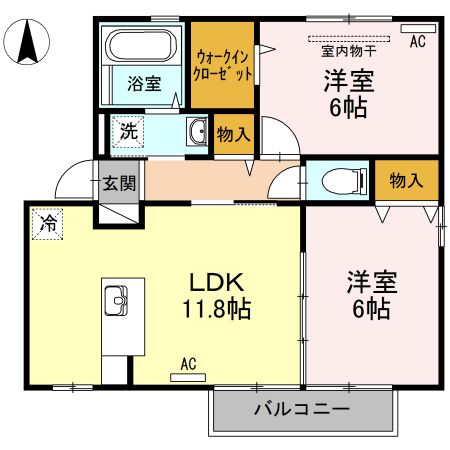 コート・ラ・ルナ　A棟の間取り