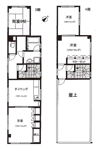 熱海市清水町のマンションの間取り