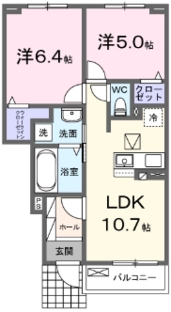 ユニゾン KIIの間取り