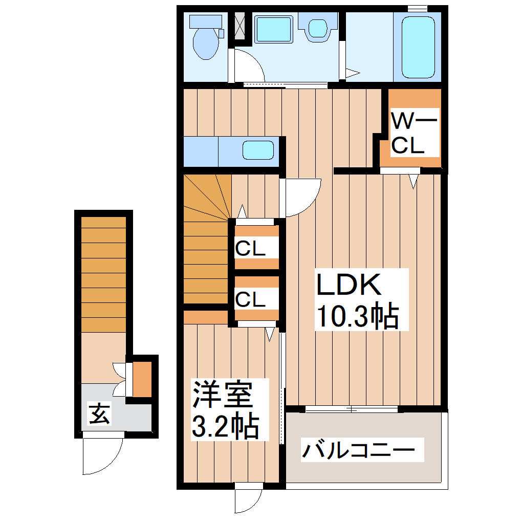 【アルブル・ヴィラージュVIの間取り】