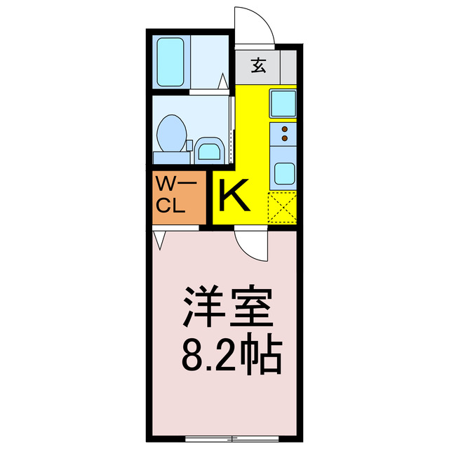 クルーズ駒羽根の間取り