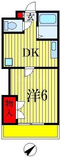 船橋市印内のマンションの間取り