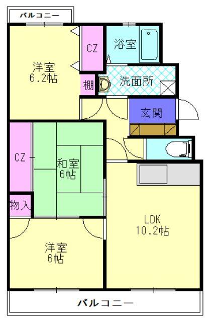 アビタシオン天拝の間取り