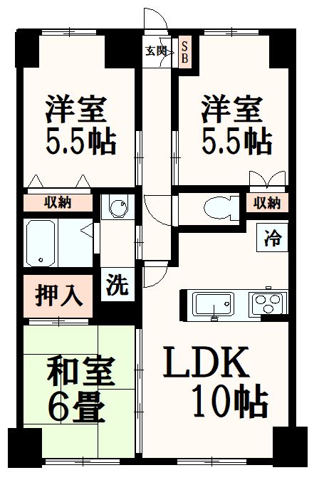 フォンテン24の間取り