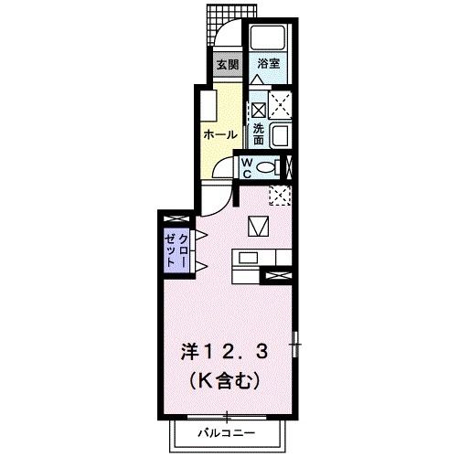 パステール砺波Ｂの間取り