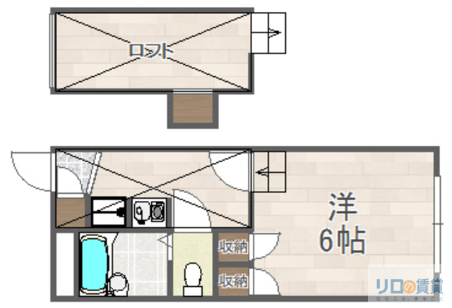 レオパレスブランシュヴァルIIIの間取り