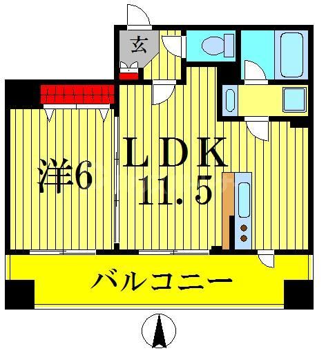 【VIERGE錦糸町太平の間取り】