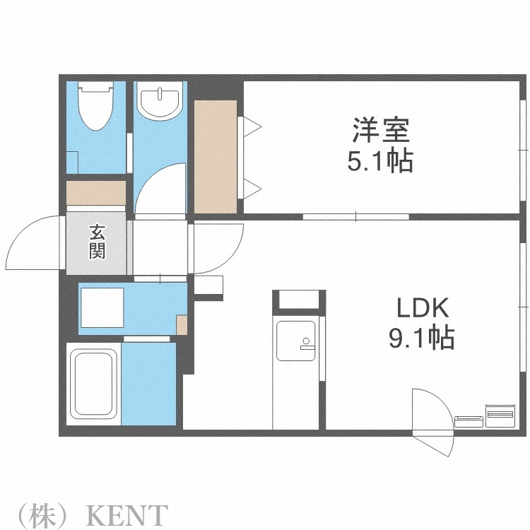 サン・ローズ琴似の間取り