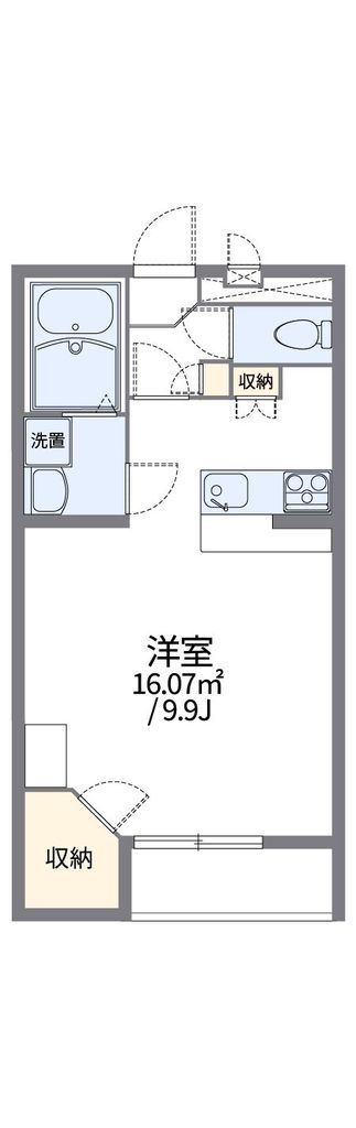 柏市大島田のアパートの間取り