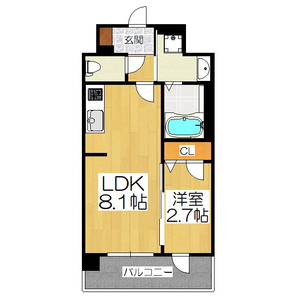 ソルテラス京都勧進橋PARK SIDEの間取り