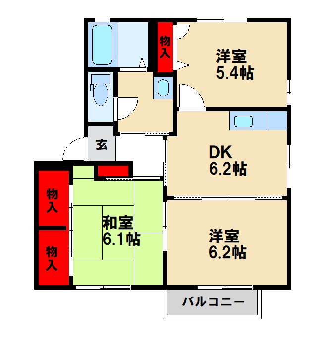 ハイマート曽根崎の間取り