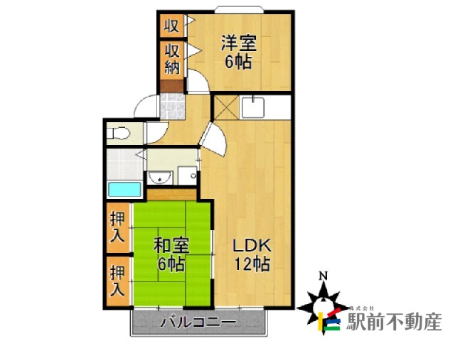 駅前ハイツマホロバＡ棟の間取り