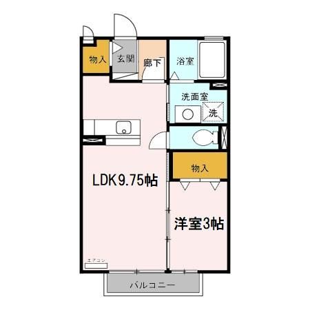 静岡県御殿場市新橋（アパート）の賃貸物件の間取り