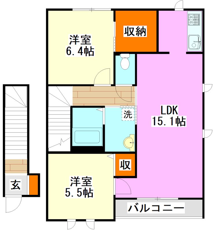 ELLE GARDEN IIの間取り