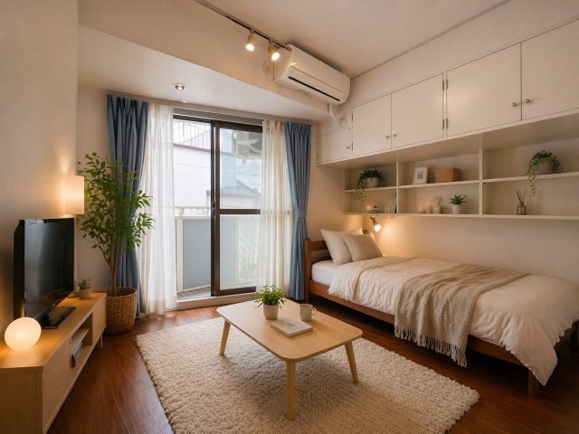 居室・リビング　家具配置イメージ画像です。