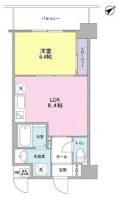 シティーコート大小路IIの間取り写真