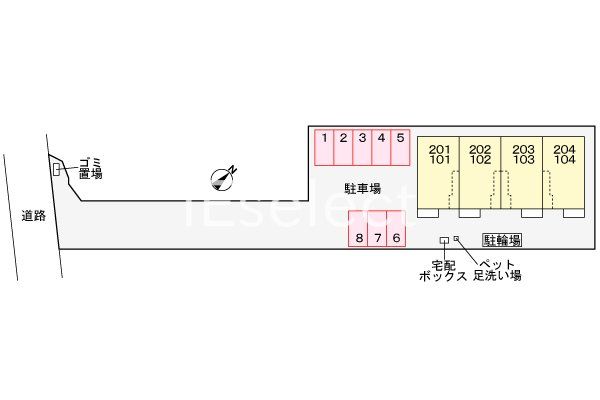 駐車場　配置図