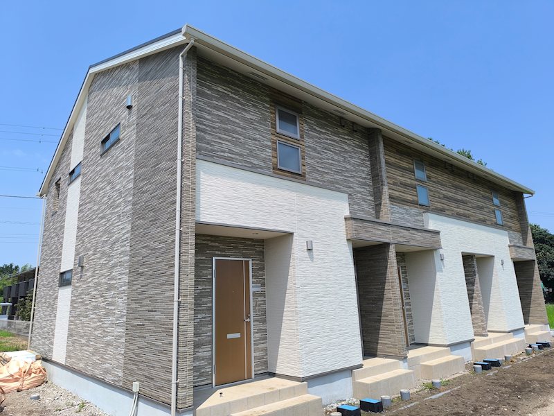 建物外観　建築中画像