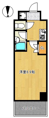 サンシティ四条西洞院の間取り写真