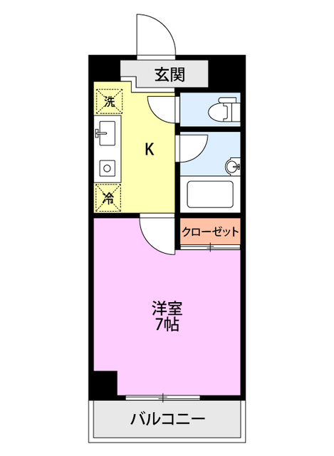 ワンノール堀之内の間取り写真